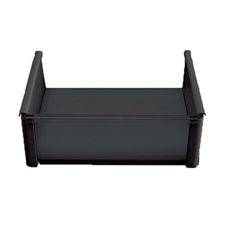 Jifram Extrusions Inc Jifram Extrusions 01000855 Plastic Basket with Transparent Front; Black - 8 x 10 in. 1000855